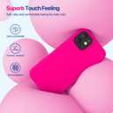 Miracase Compatible with iPhone 12 Case and iPhone 12 Pro Case, Liquid Silicone Gel Rubber Full Body Protection Shockproof Drop Protection Phone Case for iPhone 12/12 Pro 6.1 inch, Hot Pink