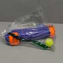 Nerf Dog 12in Blaster w/o Ball Clip 3 2in Squeak Tennis Balls - Opaque Blue/Orange/Gray and Orange and Blue and Green, Small