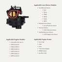 799584 Carburetor Compatible with BS Lawnmower Lawn Mower Vertical Engine 550EX 725EXI 625EX 675EX 140cc 09P702, Troy Bilt TB110 TB200