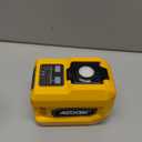 220W Power Inverter Compatible with Dewalt 20V Battery, DC 20V to AC 110V Portable Power Station with 1 AC Outlet, 2 USB Ports & 1 Type-C Fast Charging, 400LM LED Work Light (Yellow)