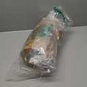 Ctosree 1.3 Gallons Small Trash Can with Lid Handle Boho Woven Braided Bathroom Waste Basket Trash Can with 100 Garbage Bags for Bedroom Office Laundry (Natural,Braided Wicker,Round)