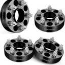 EVIL ENERGY 5x4.75 Wheel Spacers 1.5 inch Compatible with Chevy S10 1982-2004, 5x120.65 mm Hubcentric with Lip 5 Lugs 70.5 mm Hub Bore M12x1.5 Studs Black