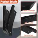 YoRise 2PCS Car Rear Bumper Lip Splitter Canard Diffuser, Universal Car Side Fenders Skirt Protector Decoration with Screws, Automotive Exterior Body Kit for Cars(Black)