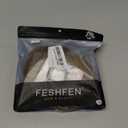 FESHFEN Claw Clip Short Ponytail Extensions - DIY Bendable Metals Fluffy Messy Bun Hair Piece Straight Synthetic Hairpieces Ponytail Extension for Women, Brown mix Blonde