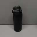 Ello Pop & Fill Stainless Steel Water Bottle with Quick Fill Technology, Double Walled Vacuum Insulated Metal, Leak Proof Locking Lid, Sip & Chug, BPA Free, Holiday Gift for Him Her, 22oz, 32oz, 40oz (Tonal Black)