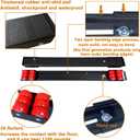 Appliance Rollers Heavy Duty,Max 32in,Second Generation Extendable Appliance Rollers Mobile Washing Machine Base Easily Move Washing Machines, Dryers, Refrigerators, Furniture (Black (Upgrade wheel))