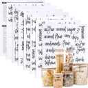 168PCS Food Pantry Labels, Kitchen Container Storage Labels, Kitchen Pantry Label for Food Containers, Preprinted Black Script Vinyl Stickers for Organization Canisters, Jars, Boxes and Bottles
