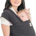 KeaBabies Baby Wrap Carrier - All in 1 Original Baby Carrier Newborn to Toddler Sling, Easy to Wear, Hands Free Bonding, Lightweight, Breathable Infant Wraps (Mystic Gray)