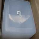 Rubbermaid Cleverstore Clear 30 Qt/7.5 Gal, Stackable Plastic Storage Containers with Durable Latching Clear Lids, Visible Storage, Great for Closet, Laundry, and Kitchen Storage (Pack of 6)