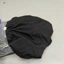 ANWUCHEN Rectangle Ottoman Cover - Stretch Storage Slipcover With Elastic Bands and Ties, Removable Bench Cover, Jacquard Folding, Black, 35x16x15