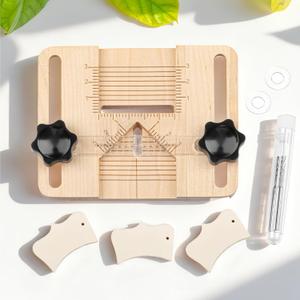 Polymer Clay Earring Hole Drill Guide Tool, Precision Drilling Guide for Polymer Clay Jewelry Earring Making Tools & Clay Craft Accessories