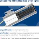 5304509706 Oven Igniter Replacement For Ken-More Model 790 Oven Igniter, Frigi-Daire Oven Igniter, Gas Oven Igniter for Gas Stove Replace Norton-501a 316489402 316489408 By Fetechmate