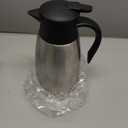 70 Oz Insulated Thermal Coffee Carafe Stainless Steel Double Walled Vacuum Coffee Thermos, Hot Water, Tea, Hot Beverage Dispenser, Keep 24 Hour Heat Retention/12 Hour Cold Retention (Silver, 2L)