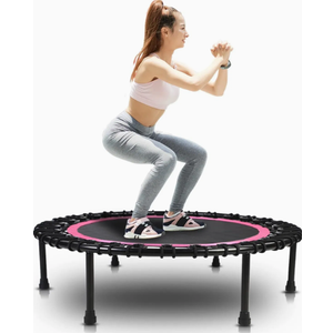 HYD-Parts 40inches Trampoline with 32pcs Bungee Cords 30x14x3.5inch, Pink