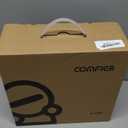 COMFIER Foot Massager with Heat, Electric Foot Warmer, Shiatsu Feet Massager Machine for Plantar Fasciitis,Neuropathy, 2-in-1 Foot & Back Massager, Foot Heater, for Women,Men (Black)