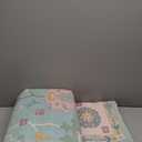 LIVEBOX Washable Oushak Pink Boho Area Rug, 8x10 Machine Washable Rugs for Bedroom Girls Living Room, Soft Blush Floral Non Slip Turkish Pastel Thin Floor Carpet for Classroom Playroom Home Decor