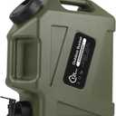 COOZMENT 3.2 Gallon/5 Gallon Water Containers with Spigot, BPA Free Water Jug, Military Green Water Tank, Multifunction Water Storage Containers for Camping Outdoor Hiking,Emergency Stroage