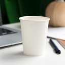 RACETOP 8 oz Disposable Paper Coffee Cups, 1000 Pack, 8 oz White Solid