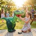 JOYIN Remote Control Inflatable Dinosaur Toy, 2.4GHz Toy with 360 Rotation& Walking, Forward & Backward, Rechargeable Electric Outside Toys for Kids Boys Age 6-12 Birthday Gifts
