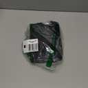 Amerner Kitchen Sink Splash Guard, 10 Large Slope & Adaptable Hole Faucet Mat for Kitchen Sink, Silicone Sink Organizer Sponge Holder for Kitchen, Bathroom, RV, Bar, 14.2 x 5.1, Black