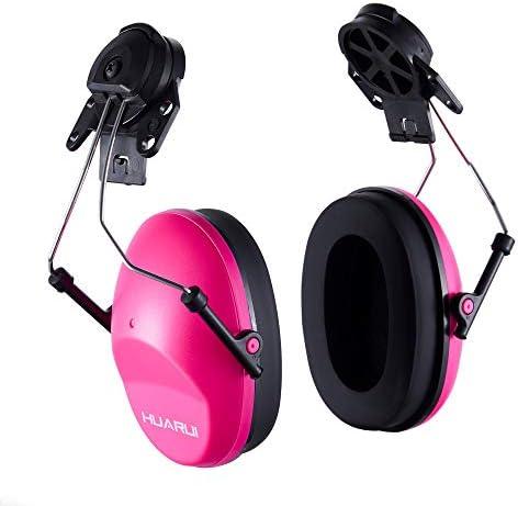 Noise Cancelling Helmet Attachable Ear Muffs Blocking Sound Reduction Ear Protection for Construction Site,Adaptors S