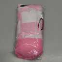 Sfee 2 in 1 Microfiber Beach Towel, Quick Dry Towel Camping Towel Travel Towel Super Absorbent Compact Lightweight Sports Gym Towels Set for Beach, Gym, Hiking, Pool, Backpacking, Bath, Yoga (Pink Stripe)