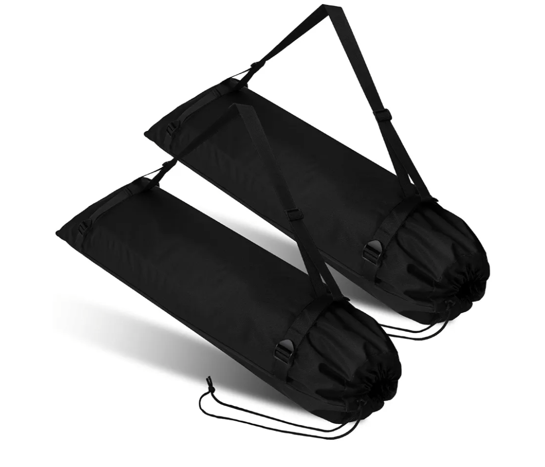 2 Pieces Camp Chair Replacement Bag Folding Foldable Chair Purse Camp Replacement Outdoor Tent Bag for Storage Carrying with Shoulder Strap, 47.2 Inches(Black)