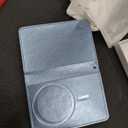 TUCCH for Magsafe Wallet with 6 Card Holders, RFID Blocking Clear ID Window PU Leather Men Women Folio Magnetic Phone Wallet for iPhone 17/16/15/14/13/12/Plus/Air/Pro/Pro Max Series, Pearly Light Blue