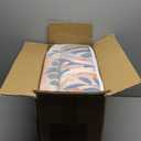 Ashler 9x12 Vintage Rug, Floral Area Rugs, Ultra-Thin Boho Tropical Rug, Vintage Large Rugs for Entryway, Kitchen, Flesh Pink/Beige, Moroccan Low-Pile Machine Washable Decoration