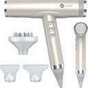 slopehill Professional Hair Dryer with Diffuser, Ionic Hair Dryer,Lightweight Compact Powerful & Fast Salon Blow Dryer with High Speed Brushless Motor, Travel Hairdryer, Women & Men (Ceramic, Stone)