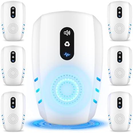 2025 Upgraded Ultrasonic Pest Repellent Indoor Insect Repeller, Pest Control, Repellent Roach, Mouse, Bugs, Mosquito, Mice, Spider, Ant, Rodent Repellent Ultrasonic Plug in, 3 Mode Switching, 5 Pack