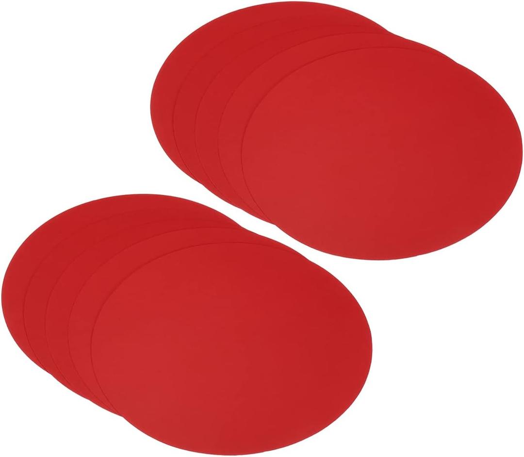 PATIKIL 5.9-inch Round Cardboard Paper, 50 Pcs Blank Disc Circles Slices for Party Decorations DIY Craft Arts Drawing Painting Writing, Red