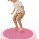 Bounce Board, Mini Trampoline for Kids, Toddlers Trampoline Indoor, Sensory Toys, Autism Sensory Products, Baby Jump Toy Recreational (Pink)