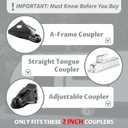 Upgraded Trailer Lock, Fits 2 Inch Coupler Heavy Duty Anti-Theft Trailer Hitch Lock, Accessories for RV/Boat/Trailer Model 2025