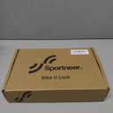 Sportneer Bike Lock - 18mm Shackle Heavy Duty Anti Theft Bike U Lock with 3 Keys - Bicycle U-Locks with Sturdy Mounting Bracket for Road, Mountain, Electric & Folding Bike, Size 9.85''x6.3''