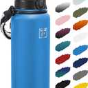 Fanhaw 40 Oz Insulated Stainless Steel Vacuum Water Bottle with Anti-Dust Pop-Open Lid - For Outdoor, Women, Men | Leak & Sweat Proof (Sky Blue)