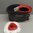 O-Cedar EasyWring Microfiber Spin Mop, Bucket Floor Cleaning System, Red, Gray, Standard