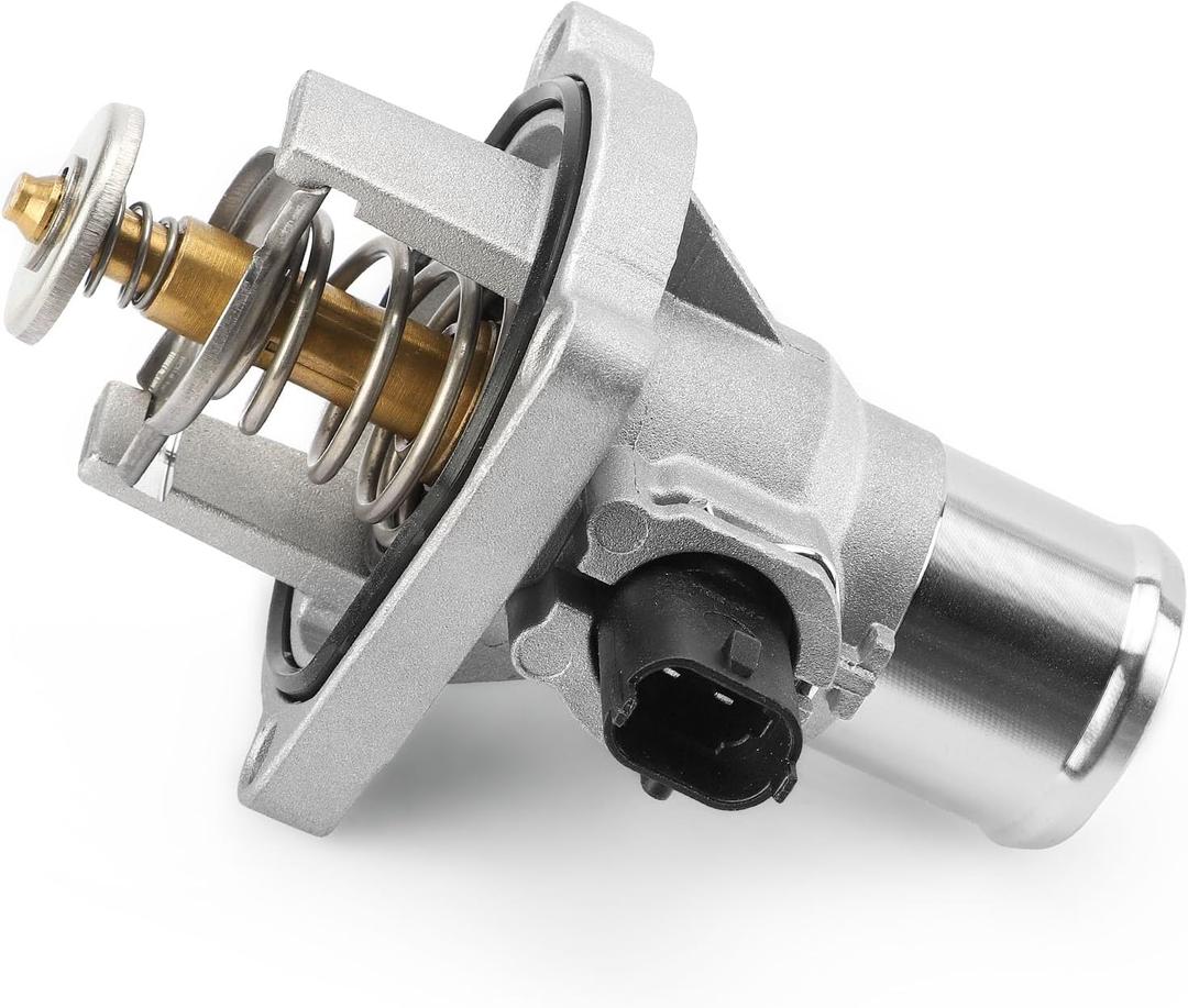 Upgrade Aluminium Thermostat Housing Assembly W/Sensors for Chevy Aveo Aveo5 2009-2011 Cruze 2011-2016 Sonic 2012-2018 Trax 2013-2018,Pontiac G3 2009-2010 - Replaces 902-821 96984104 55564891 55578419