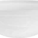 Aspen Creative 25002-65-1 Replacement Alabaster Glass shade for Flush Mount or Semi-Flush Mount, 1/2" Center Hole, 11-1/2" Diameter x 4" Height