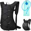 Hydration Backpack, COM4SPORT Water Backpack with 2L Water Bladder, Hiking Backpack, Lightweight, High Flow Bite Valve Water Backpack, Hydration Pack for Biking, Running and Climbing