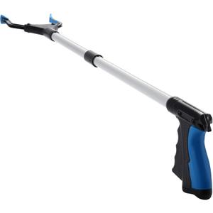 Grabber Reacher Tool, 32" Grabbers for Elderly, Lightweight Extra Long Handy Garbage Claw Grabber, Mobility Aid Reaching Assist Tool for Garbage Pick Up, Nabber, Litter Picker, Arm Extension (Blue)