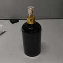 Classic Cylindrical Soap Dispenser, Multi-Color Ceramic Bottle with Gold Rust-Proof Pump(Black)