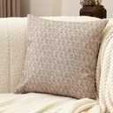 Amor Virisso Floral Pillow Covers 18x18 Couch Pillows for Living Room Farmhouse Neutral Pillow Covers Decorative Throw Pillow Covers Accent Sofa Pillows 1PC, Cloud Cream