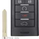 Key Fob Replacement Fits for 2008-2011 Cadillac STS/2008-2015 Cadillac CTS Car Keyless Entry Remote Control M3N5WY7777A 5 Btn