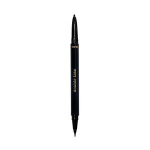 tarte double take eyeliner  2-in-1 Pencil Eyeliner for Bold All-Day Wear, Waterproof, Easy to Apply, Vegan, Cruelty-Free (black)