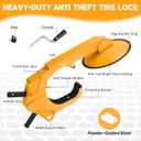 Wheel Lock Clamp | Heavy-Duty Anti Theft Tire Lock Adjustable Trailer Wheel Lock, Tire Boot Lock for RV Trailers, Cars, Trucks, SUVs (1)