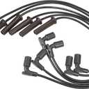 ACROPIX Car Spark Plug Coil Wires Ignition Coil Harness Cable 7mm Fit for Buick Lucerne 3.9L for Chevrolet Impala V6 3.5L 3.9L 2011 No.12635741 - Pack of 6