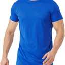 Idtswch Men's Tall T-Shirt Rash Guard UPF 50+ T-Shirt Quick Dry Swim Water Top Tee Short Sleeve Athletic Shirts, XXL