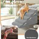 Dog Stairs for High Bed, 22.8" H 5-Step Pet Steps for Small Dogs & Cats