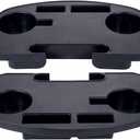 2Pack Zero Gravity Chair Cup Holder for Zero Gravity Chair, Upgraded Version Cup Holder, Universal Clip On Chair Table with Mobile Device Slot and Snack Tray/Black
